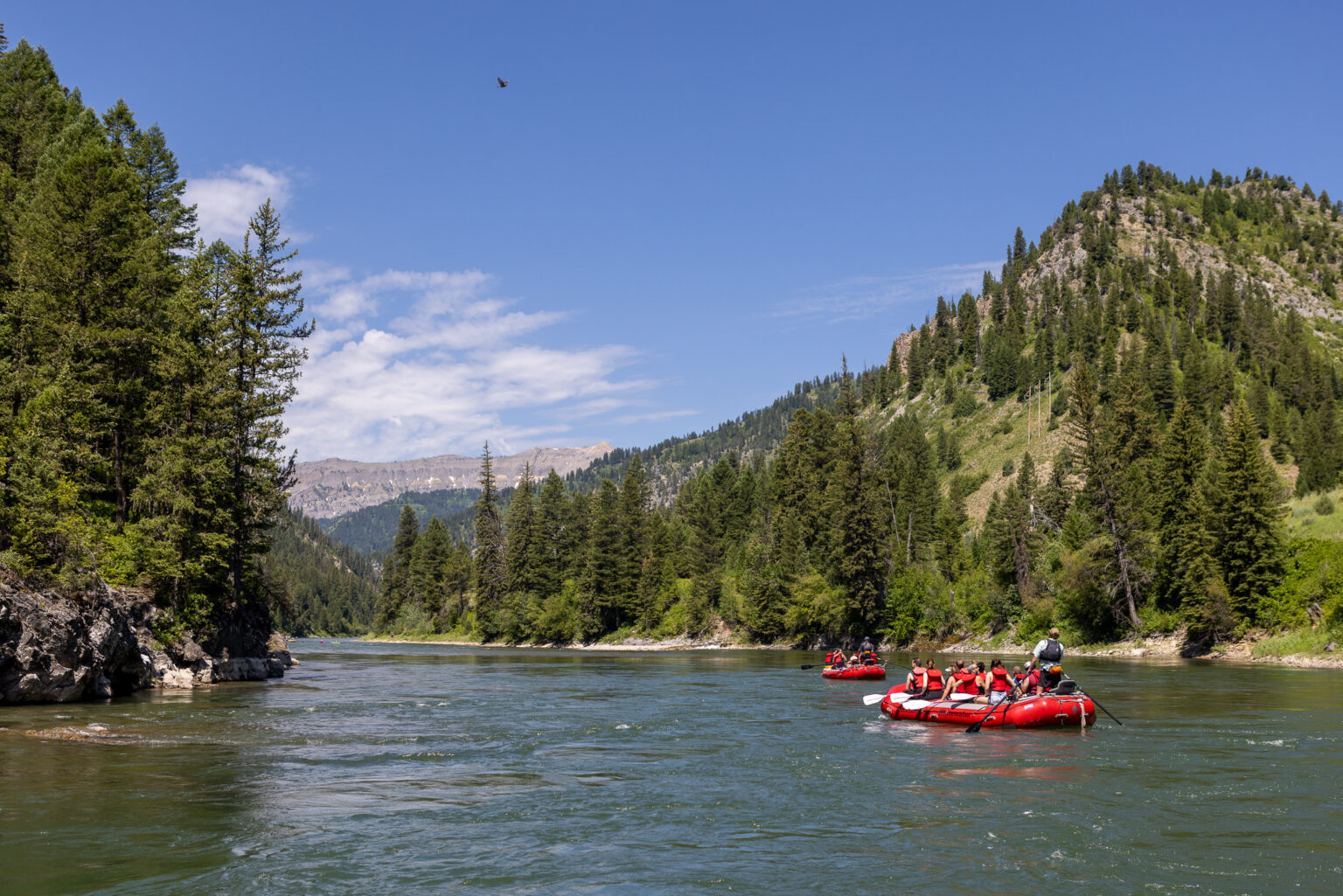 River runners enjoy the Snake River Canyon
